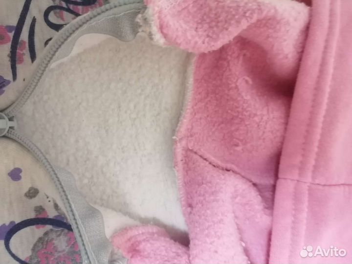 Костюмчик тёплый на девочку. На 6 мес