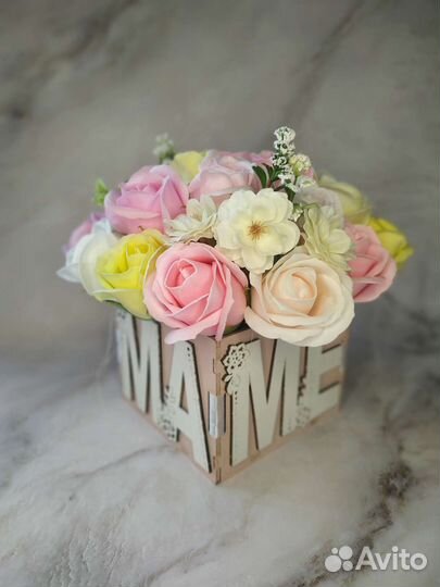 Букет цветов из мыла маме
