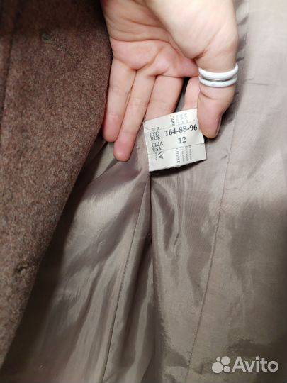 Пальто женское демисезонное 42 44 коричневое