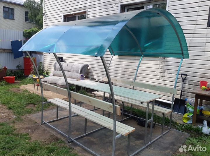 Беседка из поликарбоната