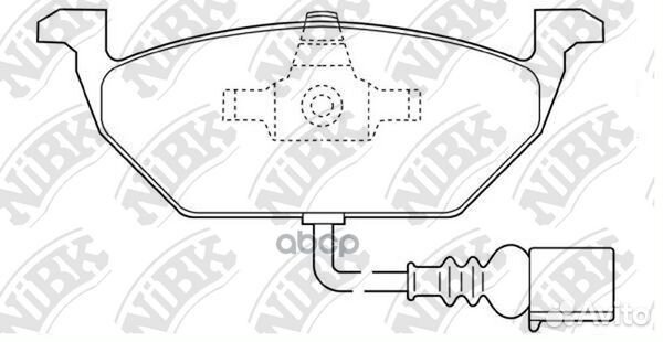 Колодки передние skoda octavia (1U, 1Z ), VW golf