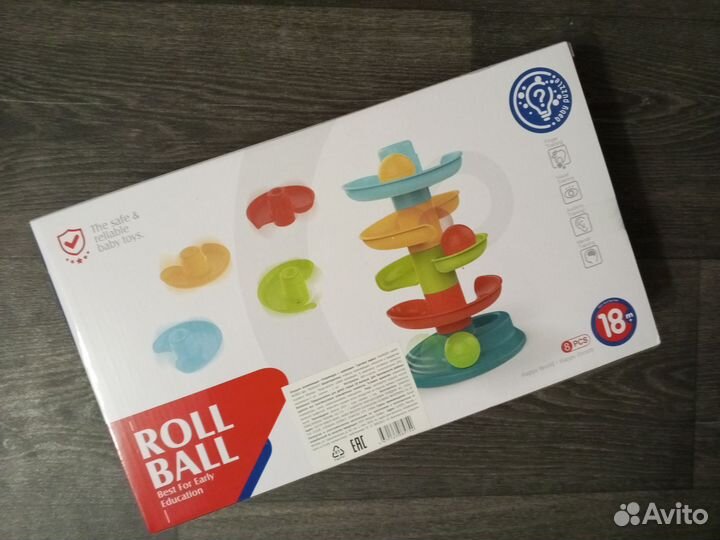 Развивающая игрушка, горка с шариками