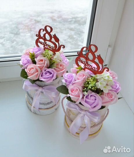 Букет из мыла на праздник, мыльный букет