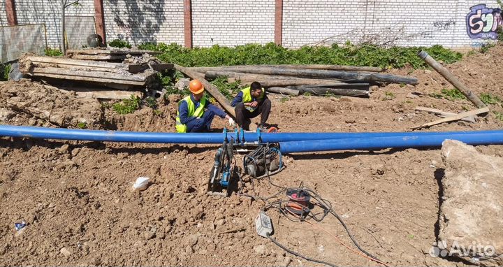 Монтаж пнд трубопроводов, сварка пэ труб