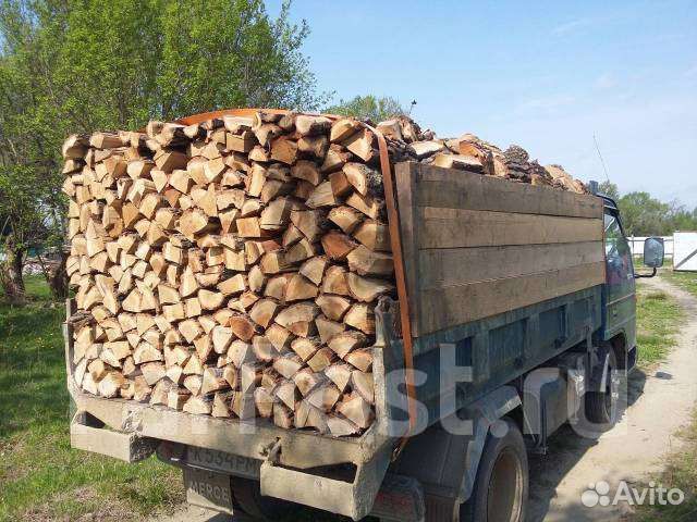 Дрова колотые, чурками сосна