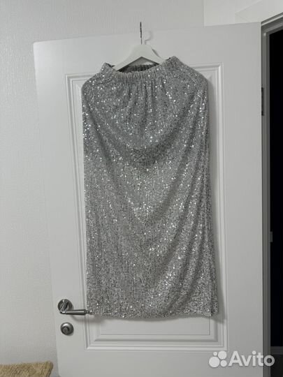 Юбка с пайетками