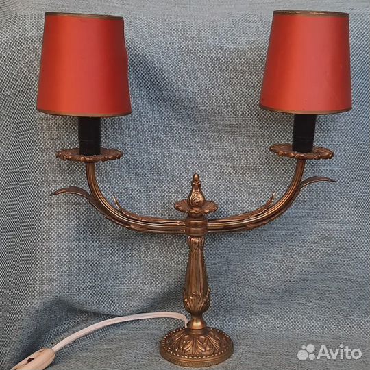 Лампа настольная старинная