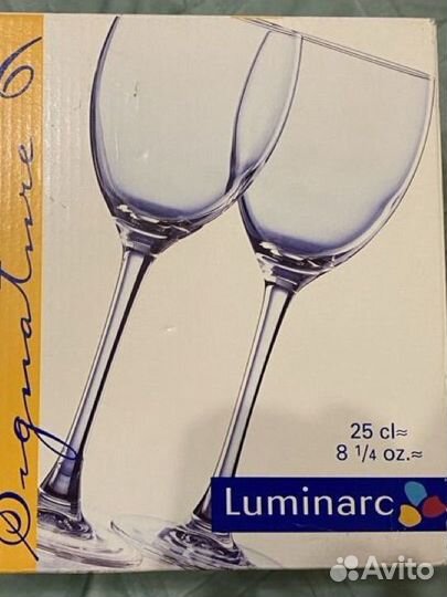 Бокалы вино, посуда новое