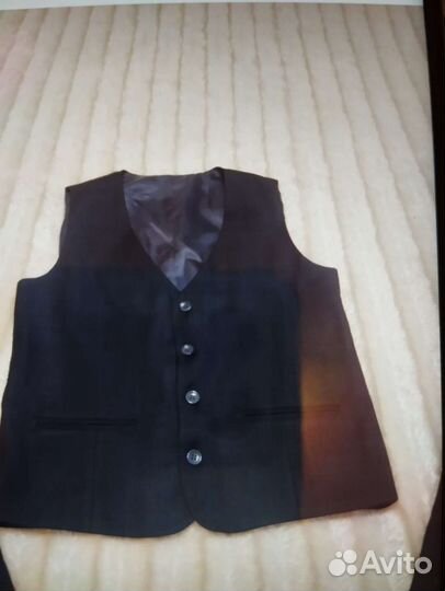 Школьный костюм для мальчика серый 140