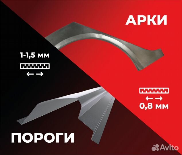 Пороги и арки Audi Станица Новотитаровская