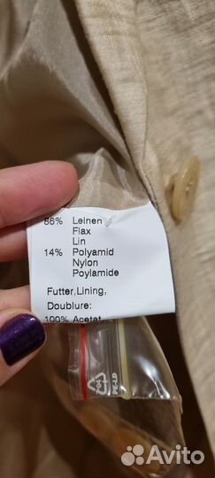 Пиджак льняной Madeleine новый