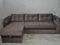 Угловой диван коричневый в наличии
