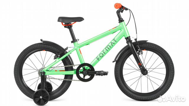 Велосипед детский Format Kids 18 (2022) зелёный ма