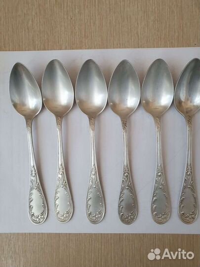 Ложки 18см мельхиор 19 шт. Кольчугин