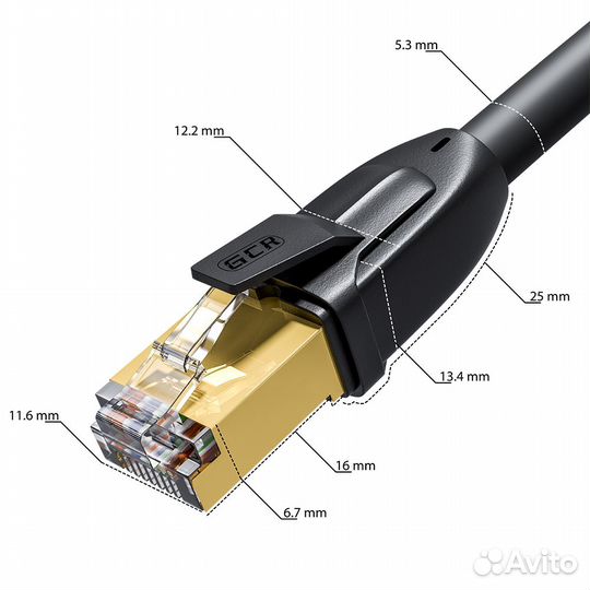 Патч-корд Greenconnect кат.7 ethernet 20м GCR-5256