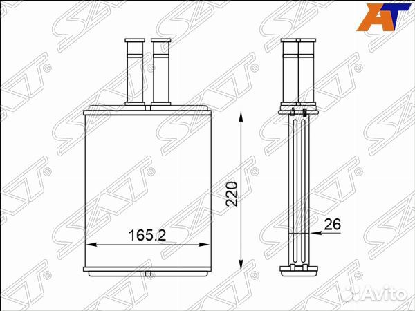 Радиатор отопителя салона opel vectra B 95-02