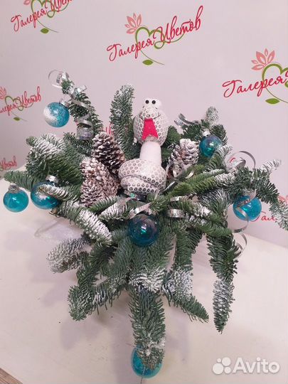 Новогодняя композиция из нобилиса