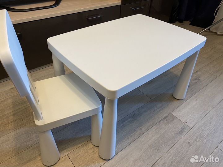 Детский стол и стул IKEA Mammut
