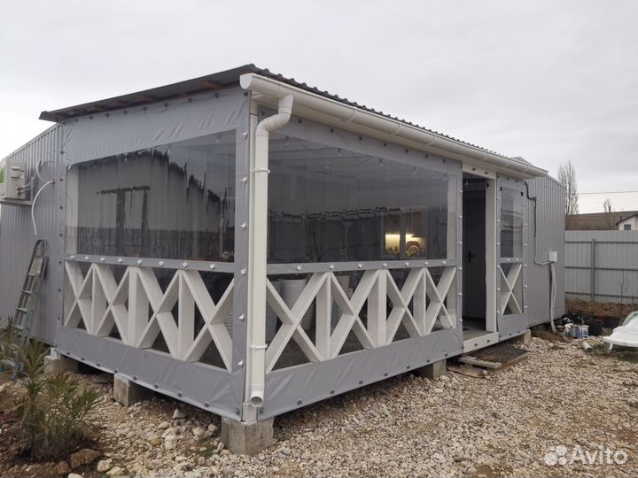 Мягкие окна - шторы пвх на дачи и кафе