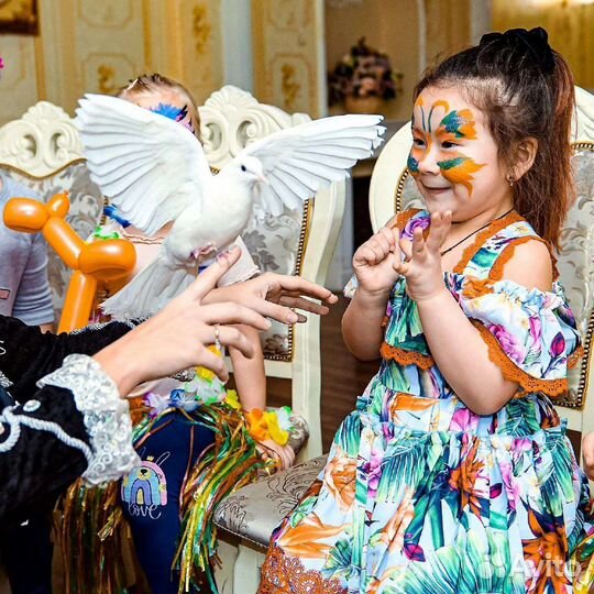 Шоу с животными на праздник фокусник для детей