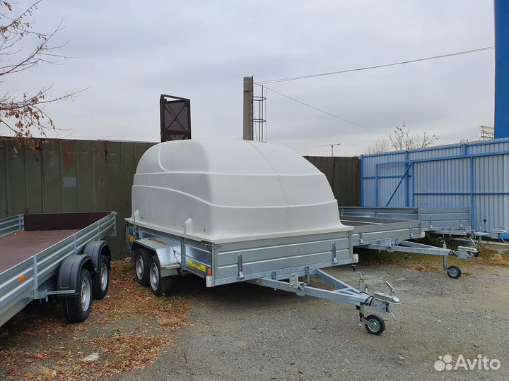 Прицеп лав 81013А Борт 380 с крышкой