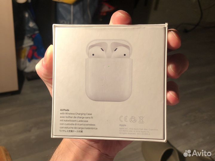 Airpods 2 беспроводная зарядка оригинал