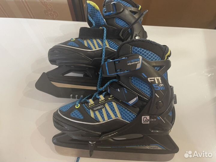 Коньки ледовые детские раздвижные