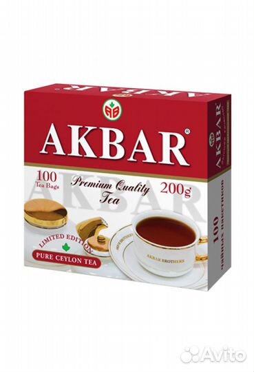 Чай Akbar 100пакетиков (опт)