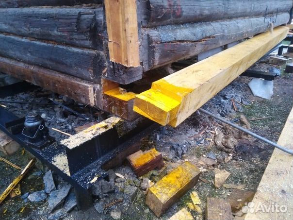 Подъем домов замена венцов