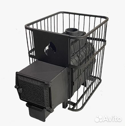 Чугунная печь для бани воевода 20 лайт