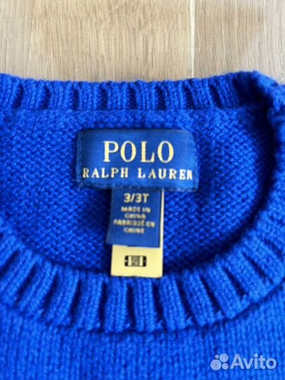 Polo ralph lauren bear свитер оригинал д/м 98