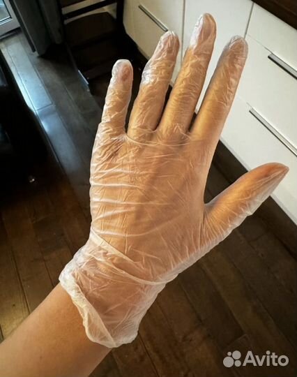 Перчатки виниловые