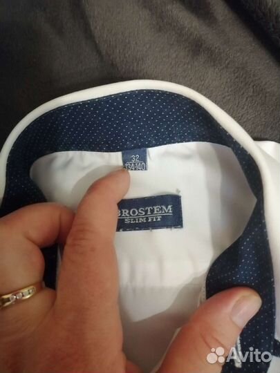 Продам рубашку белую, 134/140 в хорошем состоянии