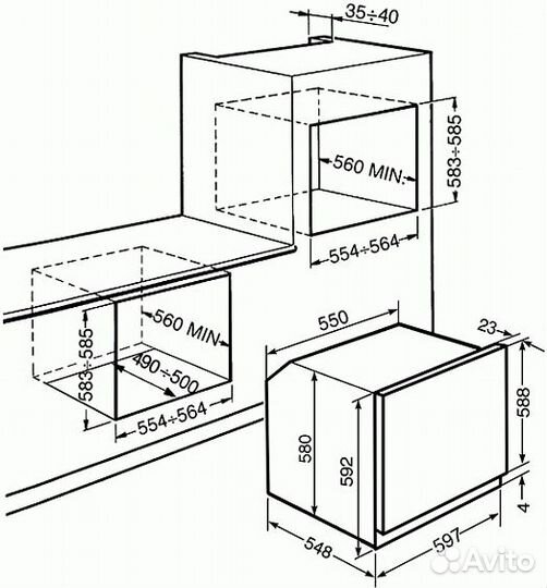 Духовой шкаф smeg SF6101VS