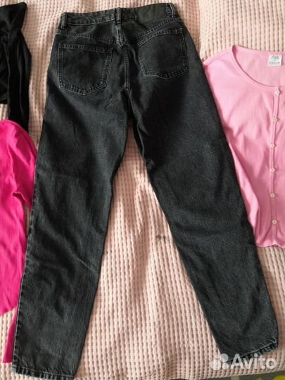 Джинсы zara mom 34