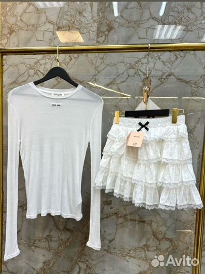 Женская кофта и юбка miu miu