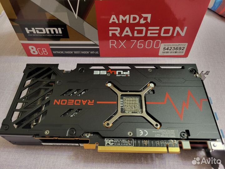 Видеокарта Sapphire AMD Radeon RX 7600 pulse gamin