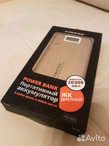 Качественный оригинальный внеш. аккумулятор 20000m