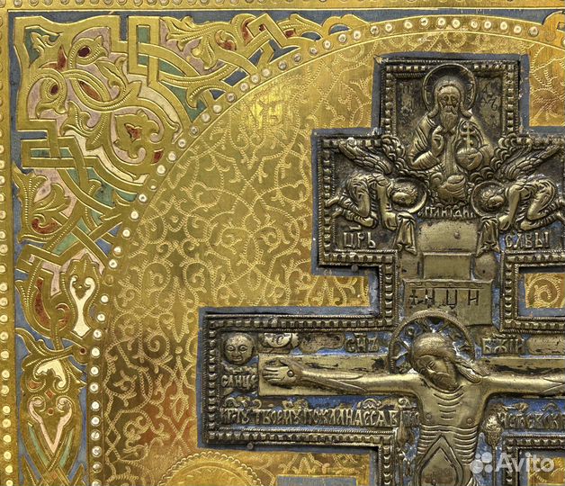 Икона Распятие Христово Золото Размер