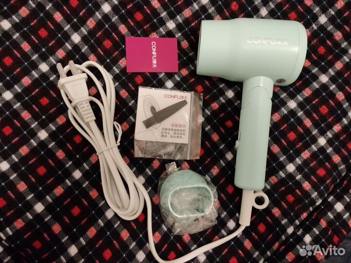 Фен Confu KF-3135 компактный 1100 Вт, цветной