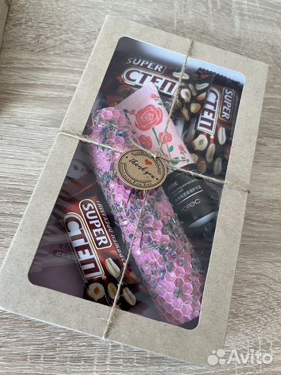 Подарочый набор. Свечи с лавандой