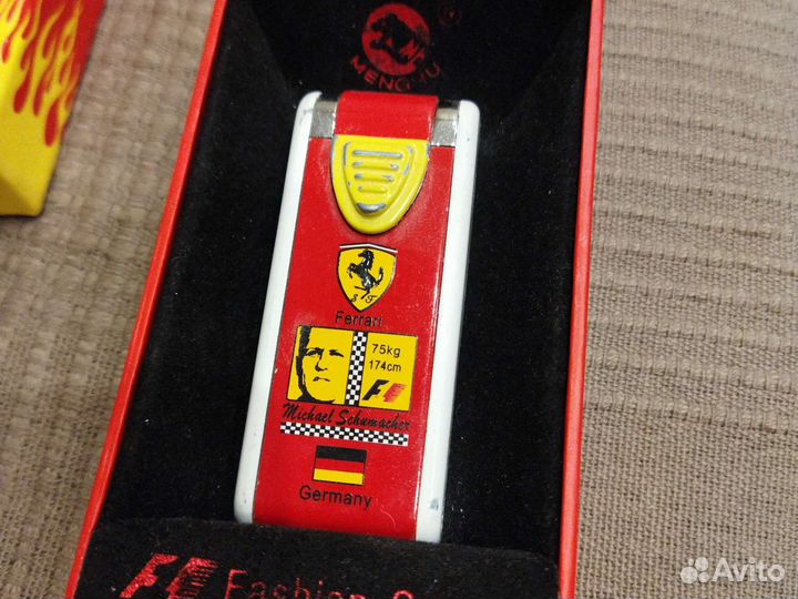 Пьезо зажигалки Шумахер Формула-1 и карты