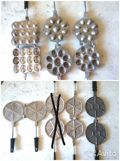 Формы для выпечки орешков и печенья СССР