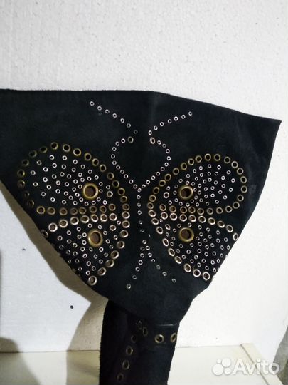 Сапоги винтаж натуральная замша Италия