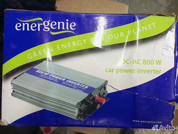 Инвертор автомобильный 12V energenie DC-AC-800W