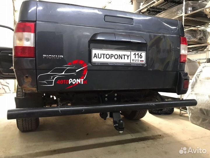 Фаркоп УАЗ Patriot Pickup Быстросъемный квадрат 2т