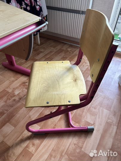 Детская растущая парта со стулом Деми