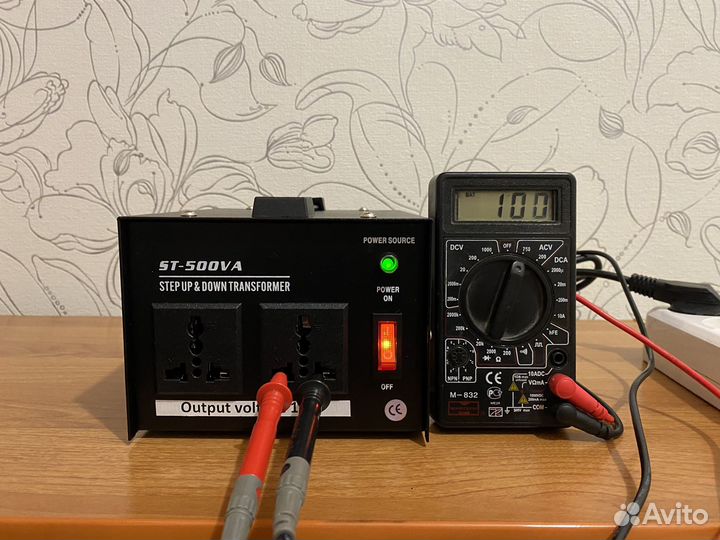 Понижающий трансформатор 220 230 100 Вольт 500 ва