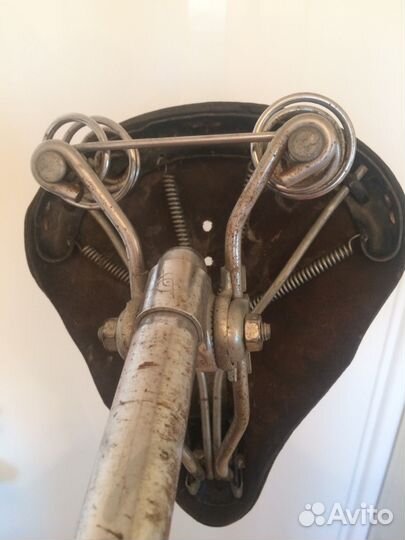 Рэтро Кожанное сидение для велосипеда