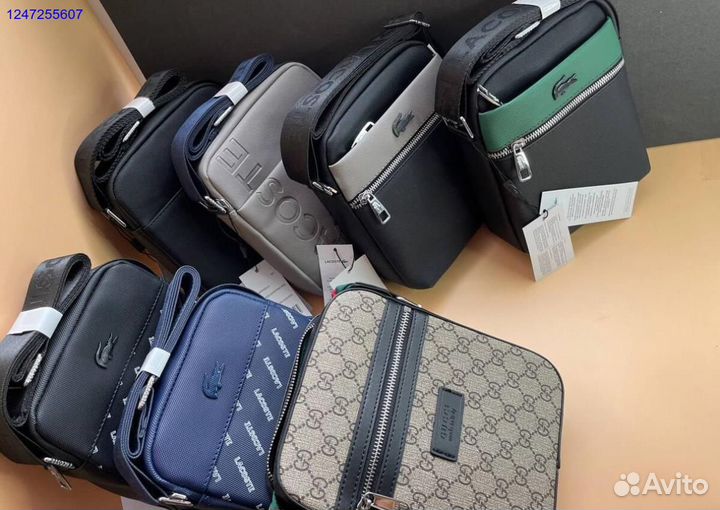 Мужские сумки Lacoste LV Gucci